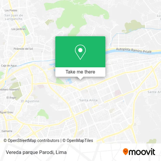 Mapa de Vereda parque Parodi