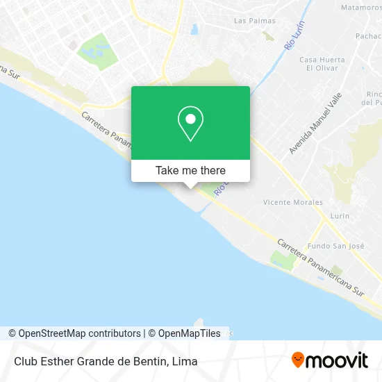 Club Esther Grande de Bentin map