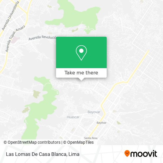 Mapa de Las Lomas De Casa Blanca