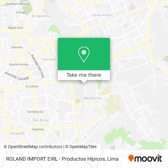 ROLAND IMPORT EIRL - Productos Hípicos map