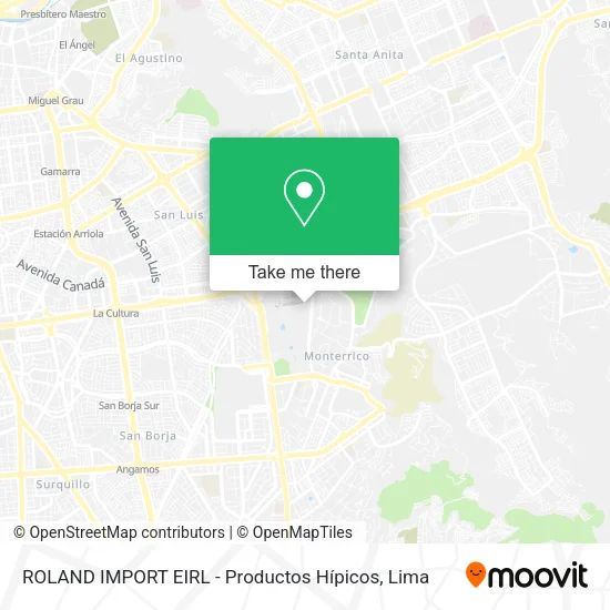 ROLAND IMPORT EIRL - Productos Hípicos map