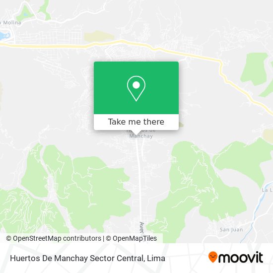 Mapa de Huertos De Manchay Sector Central