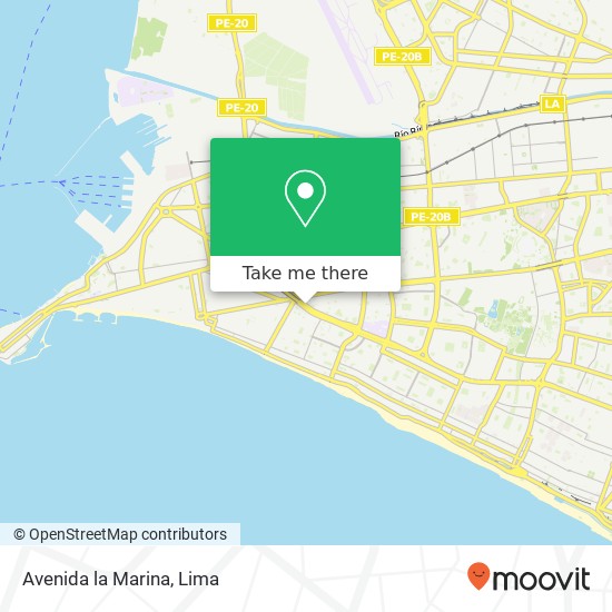 Mapa de Avenida la Marina