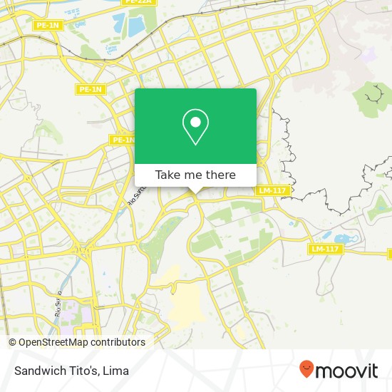 Sandwich Tito's map