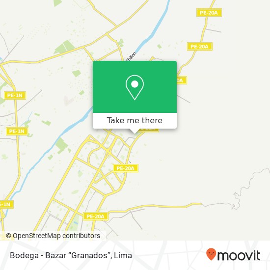 Bodega - Bazar “Granados” map