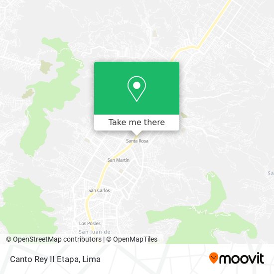Canto Rey II Etapa map