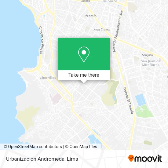Mapa de Urbanización Andromeda