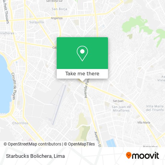 Starbucks Bolichera map