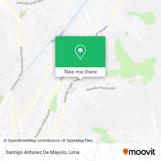 Santigo Antunez De Mayolo map