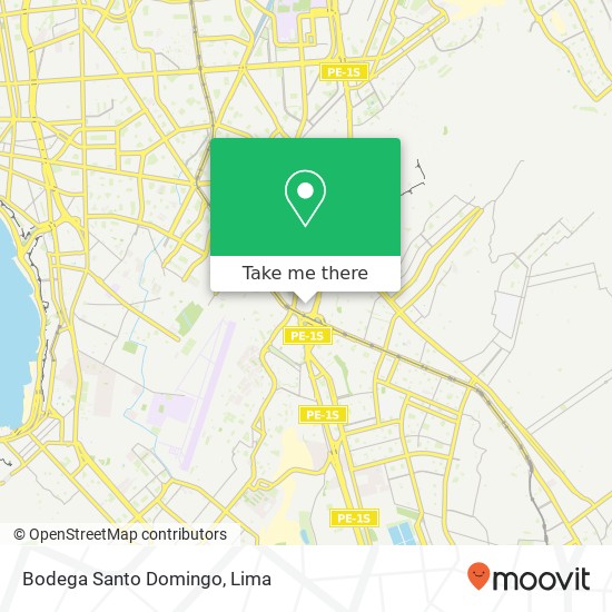 Bodega Santo Domingo map
