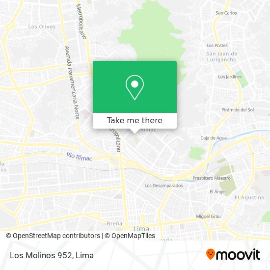 Los Molinos 952 map