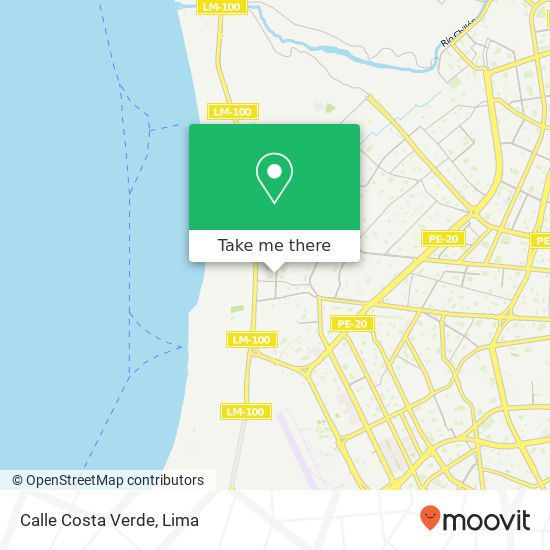 Calle Costa Verde map