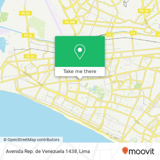 Avenida Rep. de Venezuela 1438 map