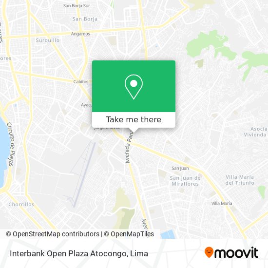 Mapa de Interbank Open Plaza Atocongo