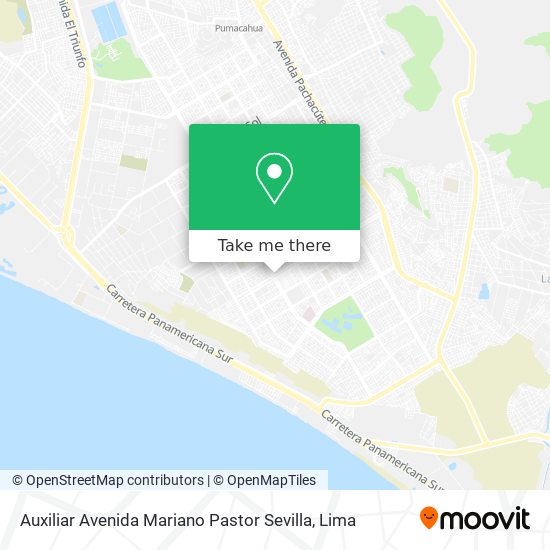 Auxiliar Avenida Mariano Pastor Sevilla map