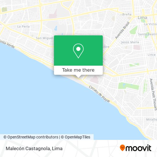 Malecón Castagnola map