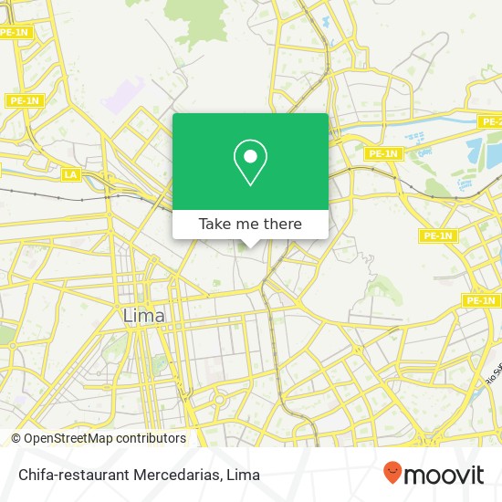 Chifa-restaurant Mercedarias map
