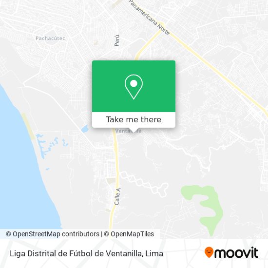 Liga Distrital de Fútbol de Ventanilla map