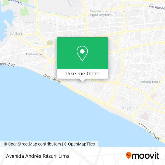 Mapa de Avenida Andrés Rázuri