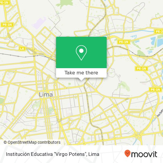 Institución Educativa "Virgo Potens" map