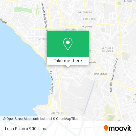 Luna Pizarro 900 map