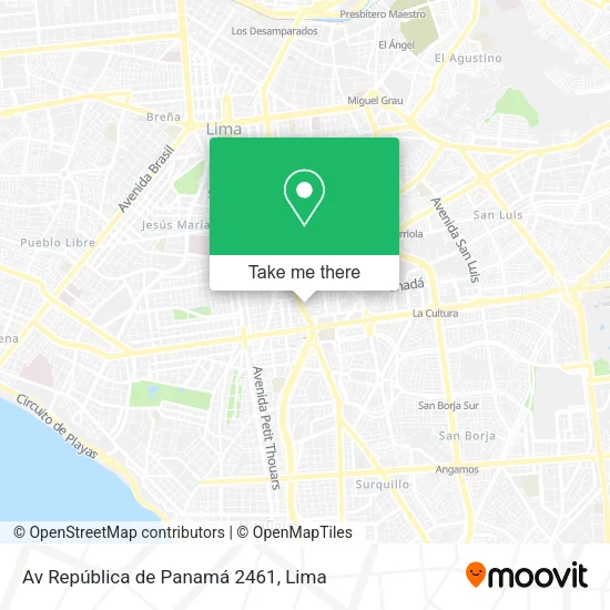 Av República de Panamá 2461 map