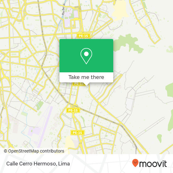 Mapa de Calle Cerro Hermoso