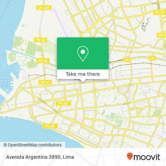 Avenida Argentina 3890 map