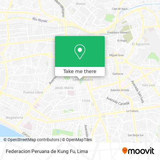 Federacion Peruana de Kung Fu map