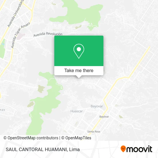 SAUL CANTORAL HUAMANI map