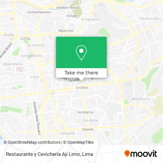 Mapa de Restaurante y Cevichería Aji Limo