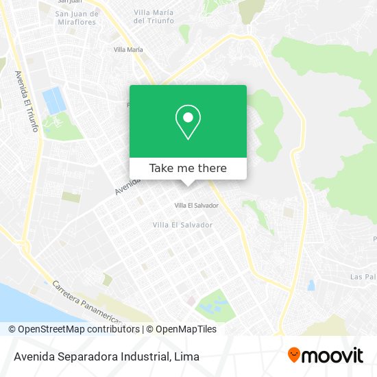 Mapa de Avenida Separadora Industrial