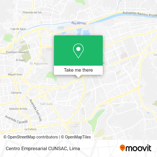 Mapa de Centro Empresarial CUNSAC