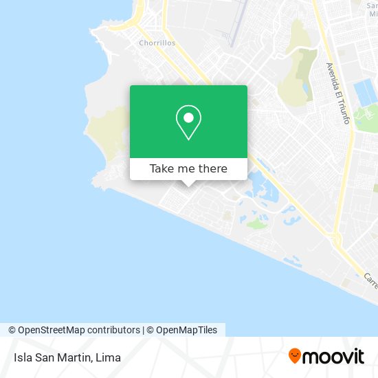 Isla San Martin map