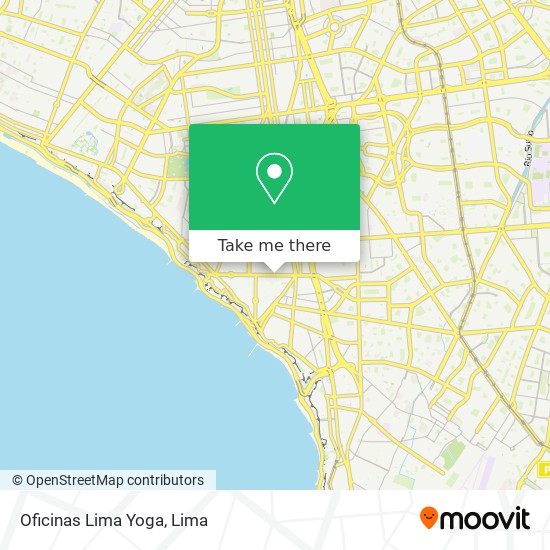 Oficinas Lima Yoga map