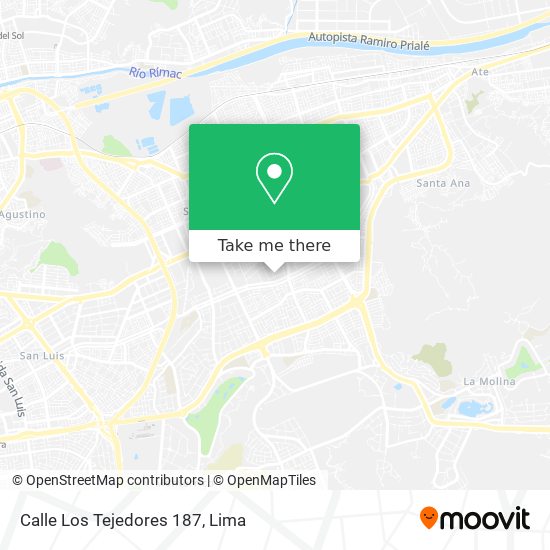 Mapa de Calle Los Tejedores 187