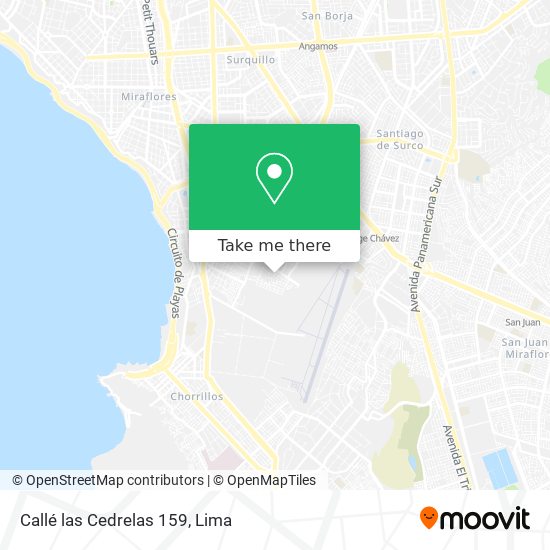 Mapa de Callé las Cedrelas 159