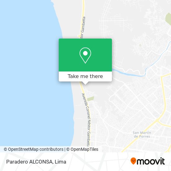 Paradero ALCONSA map