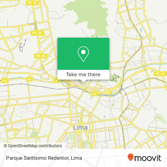 Parque Santísimo Redentor map