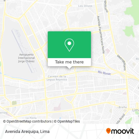 Avenida Arequipa map