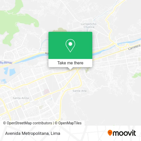 Mapa de Avenida Metropolitana
