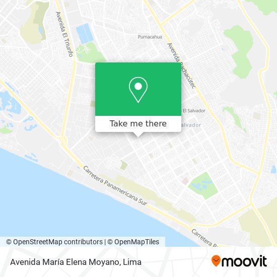 Avenida María Elena Moyano map