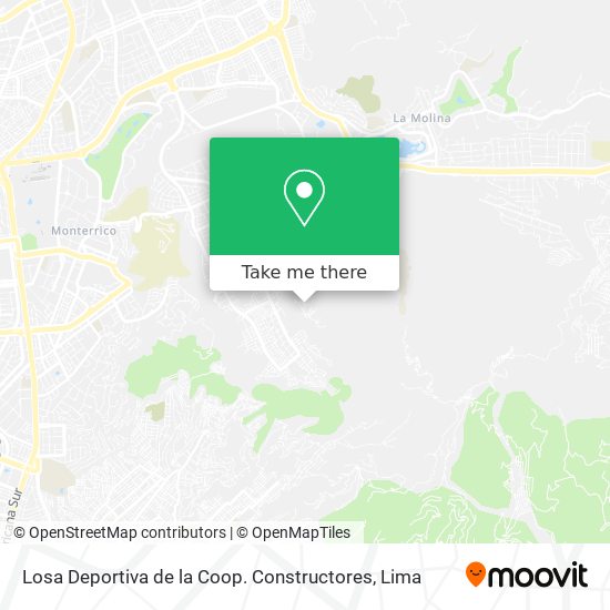 Mapa de Losa Deportiva de la Coop. Constructores