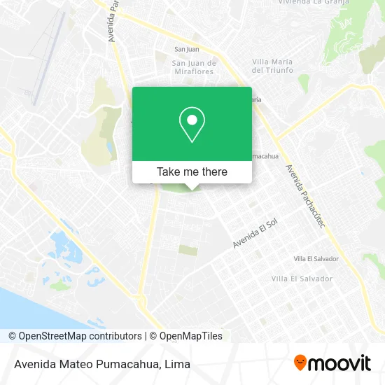 Avenida Mateo Pumacahua map
