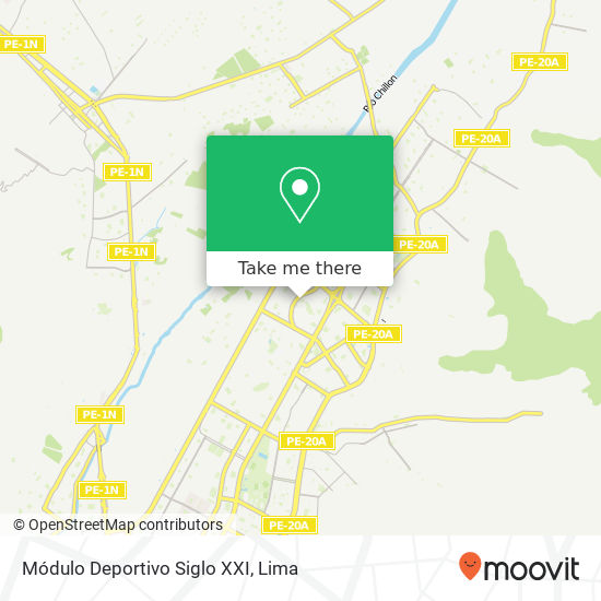 Módulo Deportivo Siglo XXI map