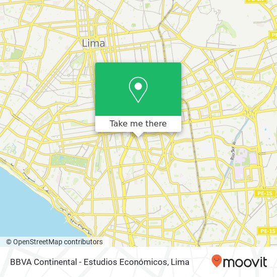 BBVA Continental - Estudios Económicos map