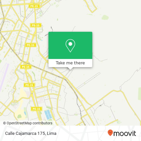 Mapa de Calle Cajamarca 175