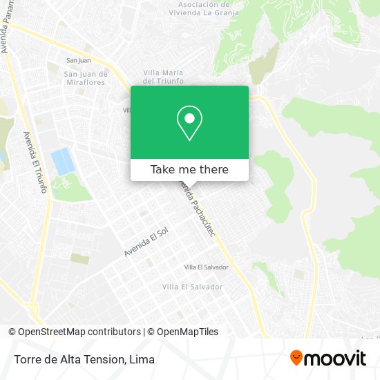 Mapa de Torre de Alta Tension