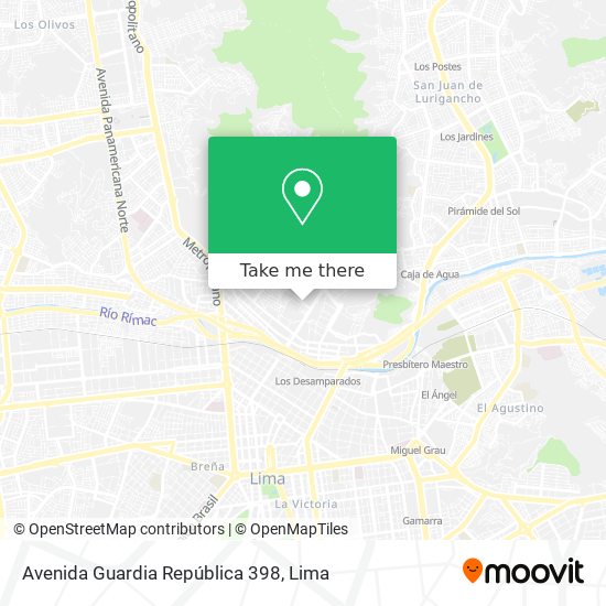 Avenida Guardia República 398 map
