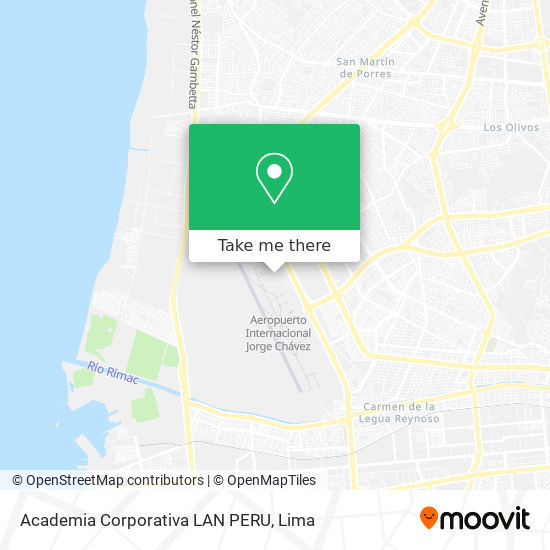 Academia Corporativa LAN PERU map